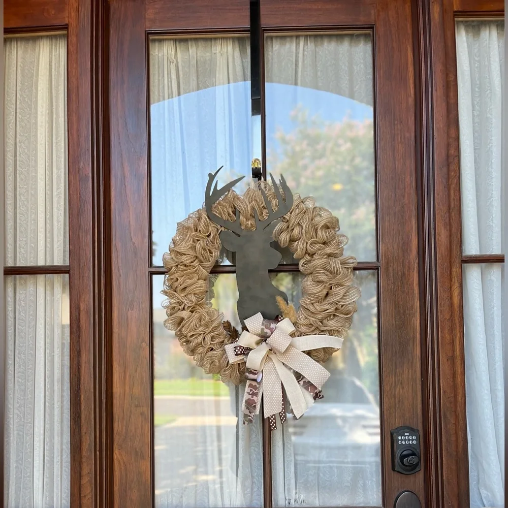 NWOT Rustic Deer Wreath